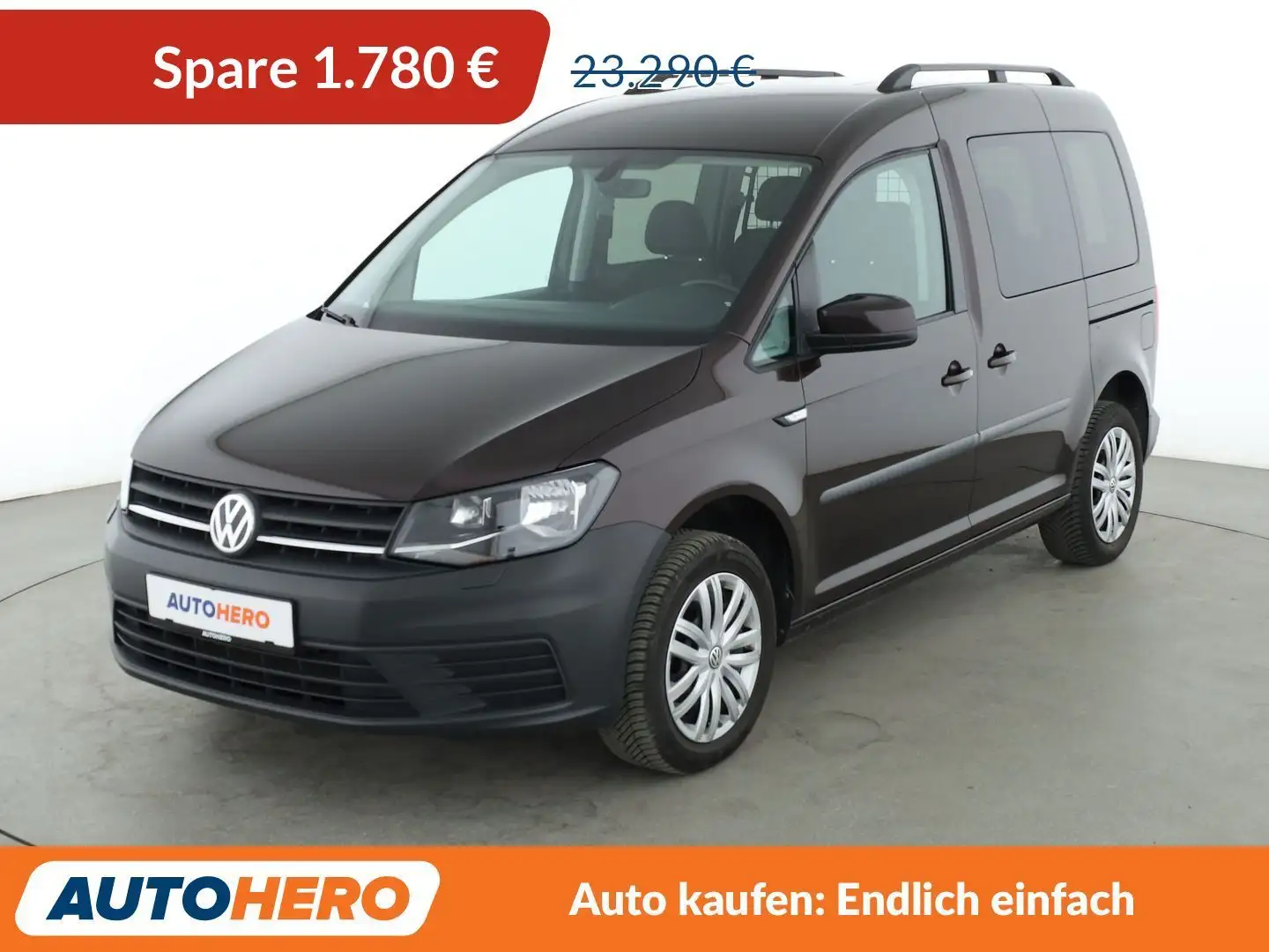 Volkswagen Caddy 1.4 TSI Trendline BlueMotion Aut.*NAVI*CAM*SHZ* Burdeos - 1