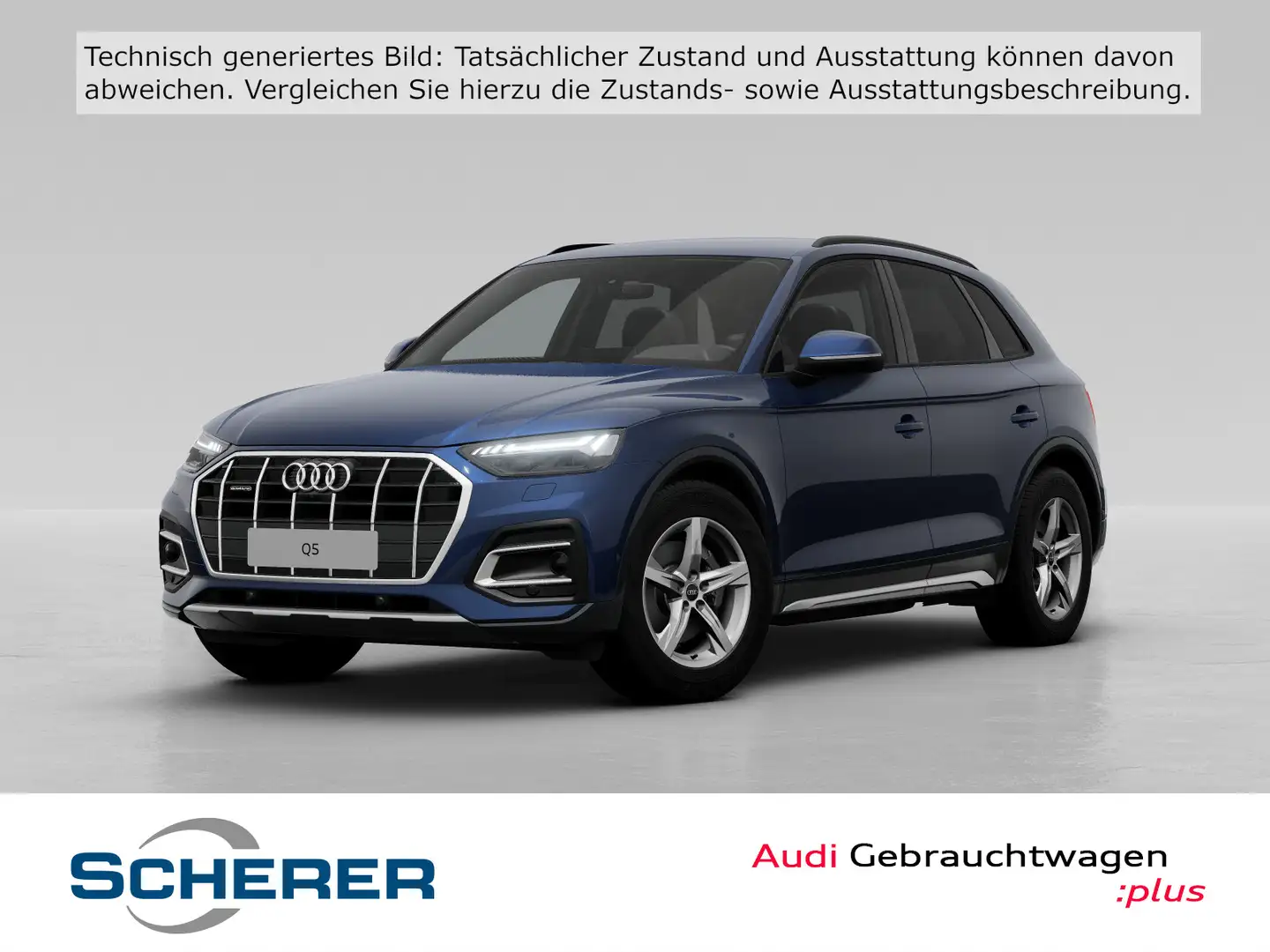 Audi Q5 40 TFSI quattro advanced S tronic MATRIX AHK Blau - 1