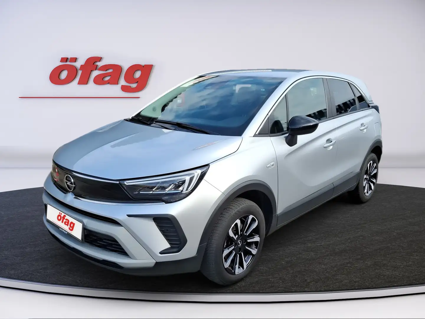 Opel Crossland 1.2 Turbo Elegance Aut. Silber - 1