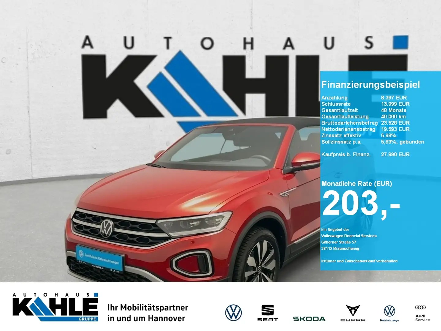 Volkswagen T-Roc Cabriolet 1.5 TSI DSG Move Argent - 1