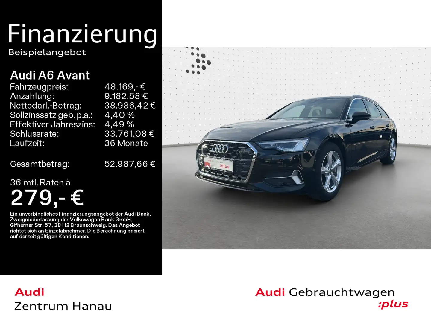 Audi A6 45 TFSI advanced*MATRIX*AHK*KAMERA*19ZO Schwarz - 1