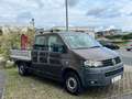 Volkswagen T5 Transporter Pritsche Doppelkabine 2.0 TDI DSG + Krahn + Ahk Braun - thumbnail 13