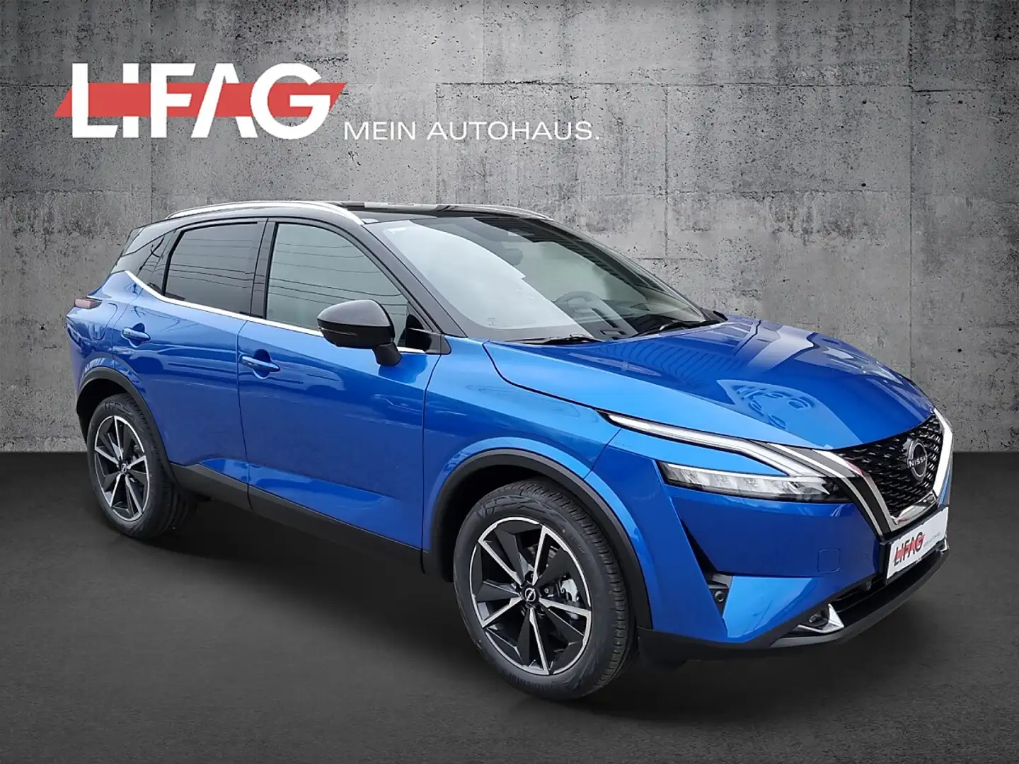 Nissan Qashqai 1,3 MHEV 4x4 Tekna Autom *ab € 27.990,-* Blau - 1