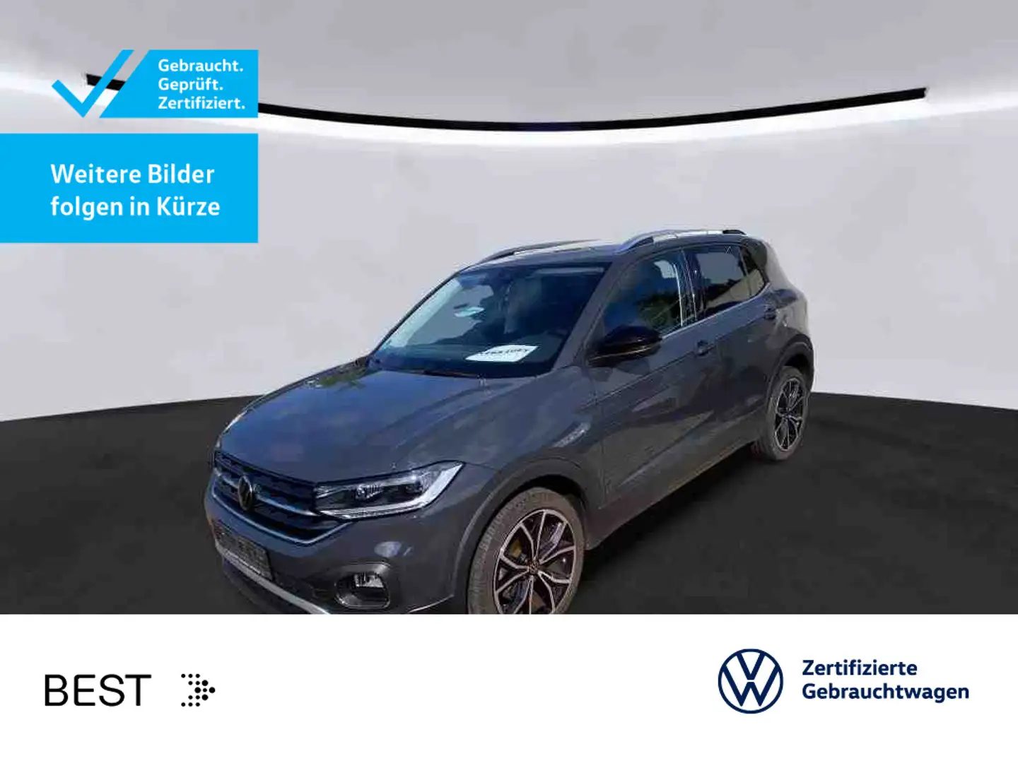 Volkswagen T-Cross 1.5 TSI DSG STYLE*LED*AHK*KAMERA*NAVI*KL Grau - 1