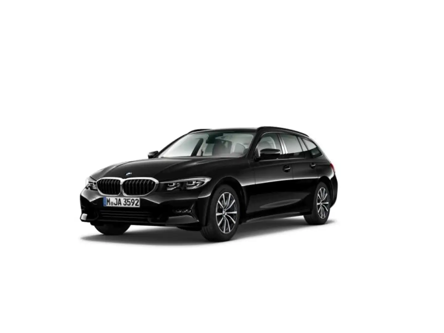 BMW 320 320dA Touring Zwart - 1