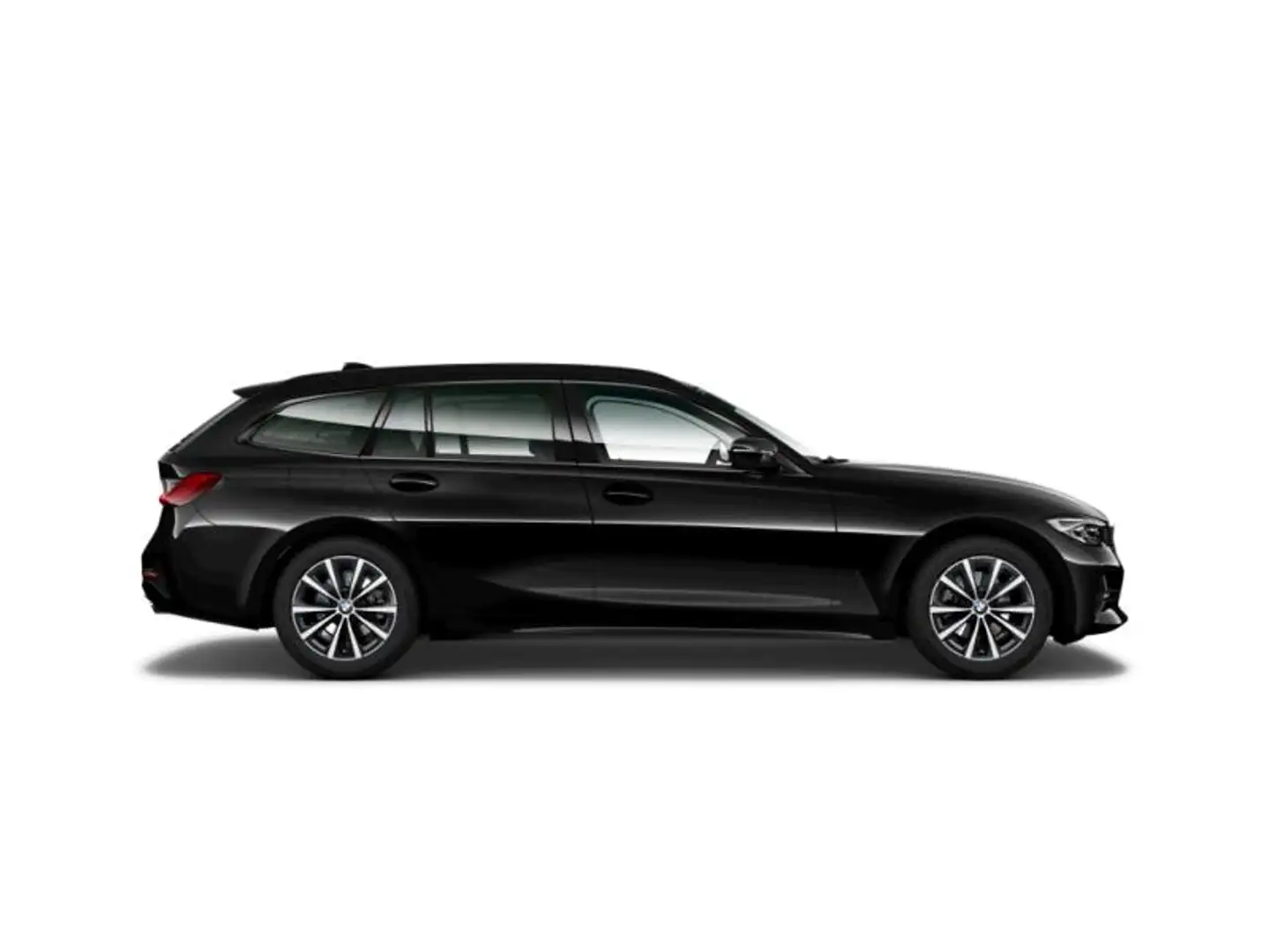 BMW 320 320dA Touring Zwart - 2