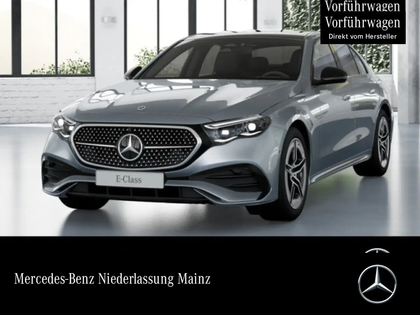 Mercedes-Benz E 300 e Hybrid AMG 360° Pano Burmester Distr. PTS Silber - 1
