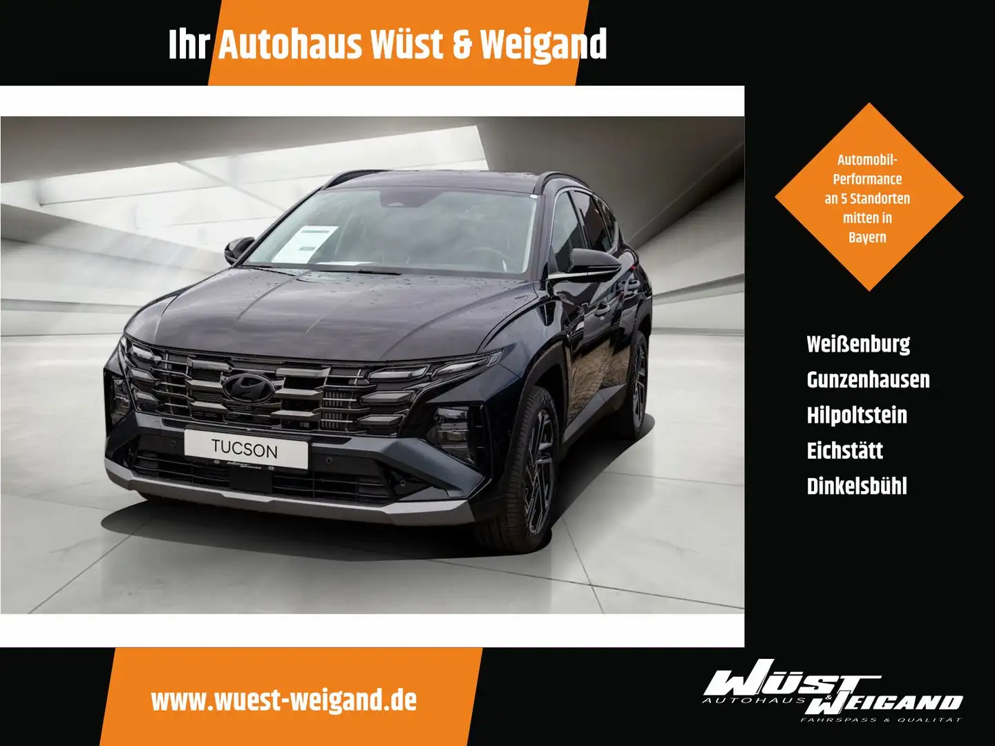 Hyundai TUCSON Tucson 1.6 GDI-T A  Prime 48V 2WD Assi-P ESC Schwarz - 1