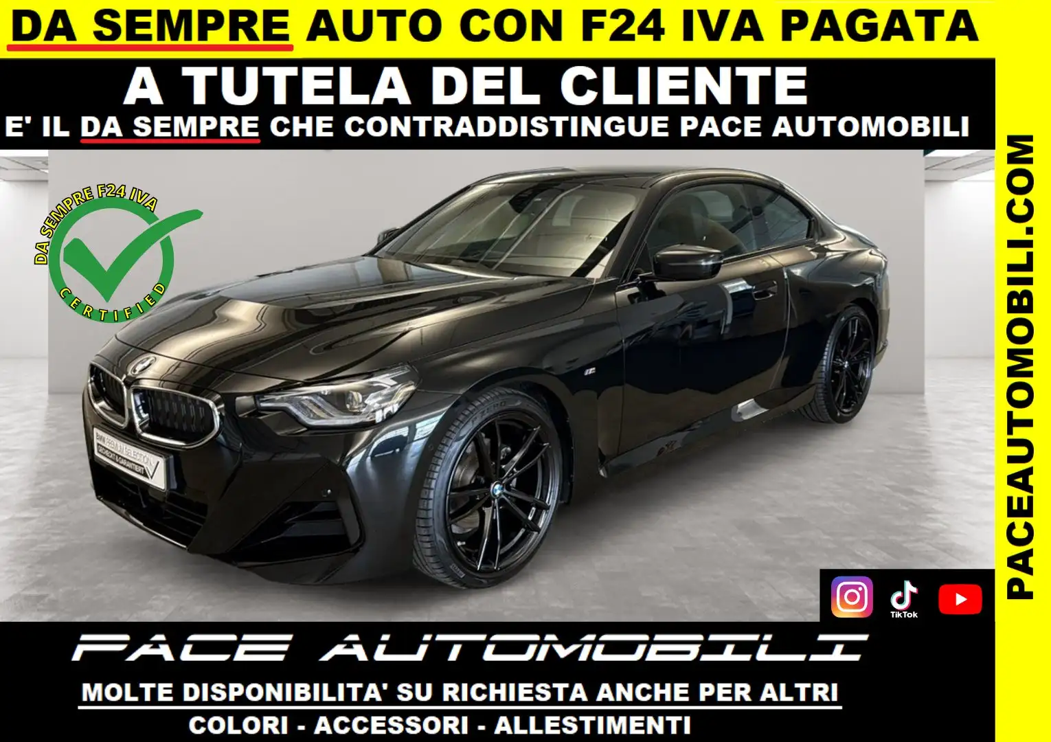 BMW 220 COUPE D M SPORT MSPORT M-SPORT COMPETITION 19" LED Nero - 1