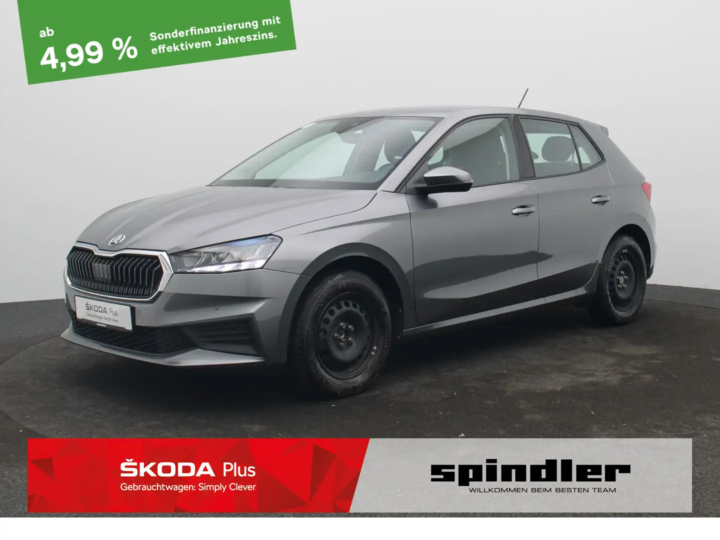 Skoda Fabia Ambition 1.0 TSI/ LED, Tempomat, Navi, SHZ Grau - 1