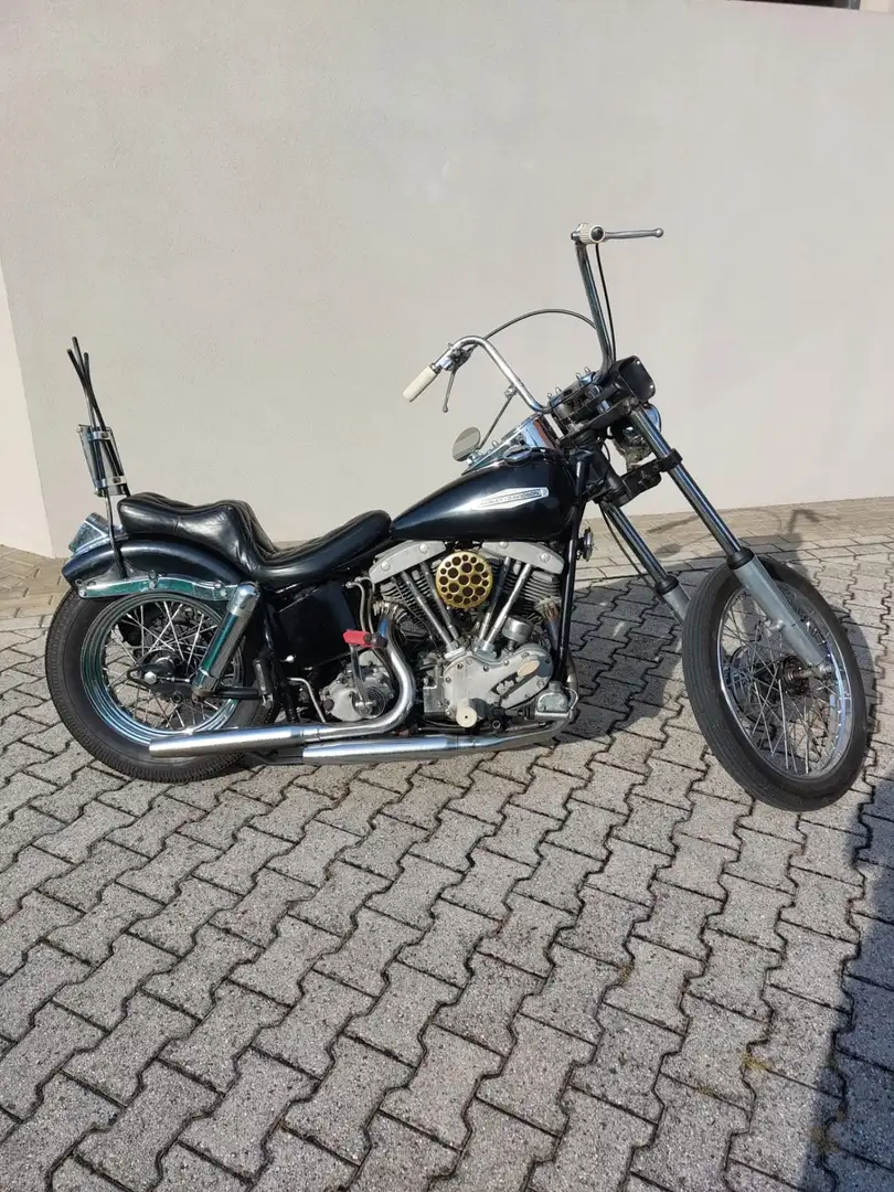 Harley-Davidson Early Shovel chooper Noir - 1