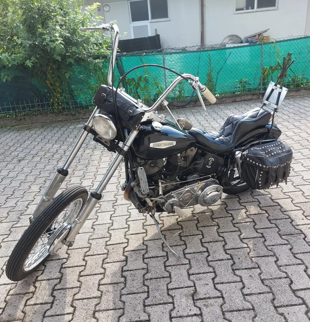 Harley-Davidson Early Shovel chooper Noir - 2