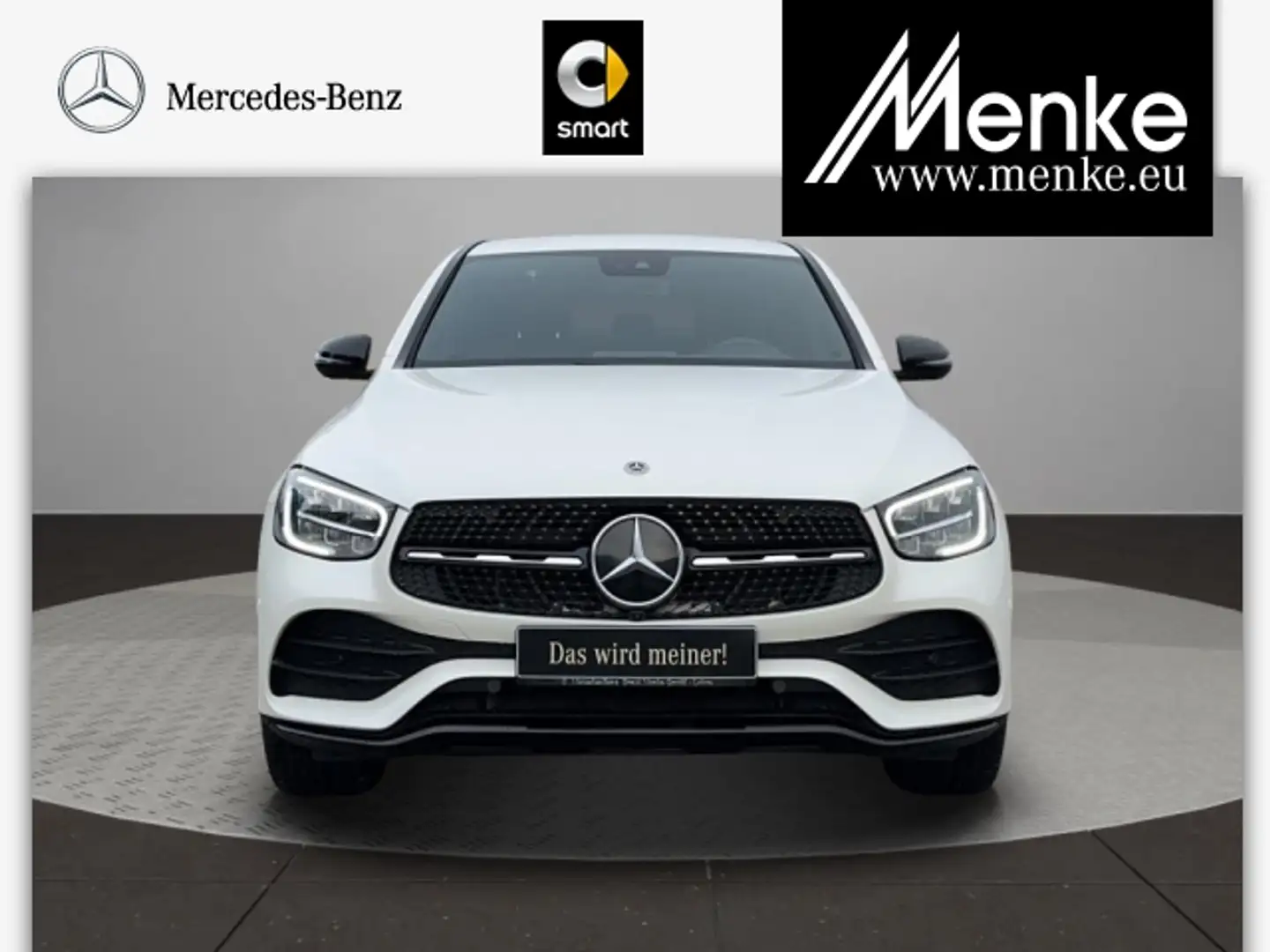 Mercedes-Benz GLC 300 d 4M Coupé AMG Plus Night 20er,AHK Weiß - 2
