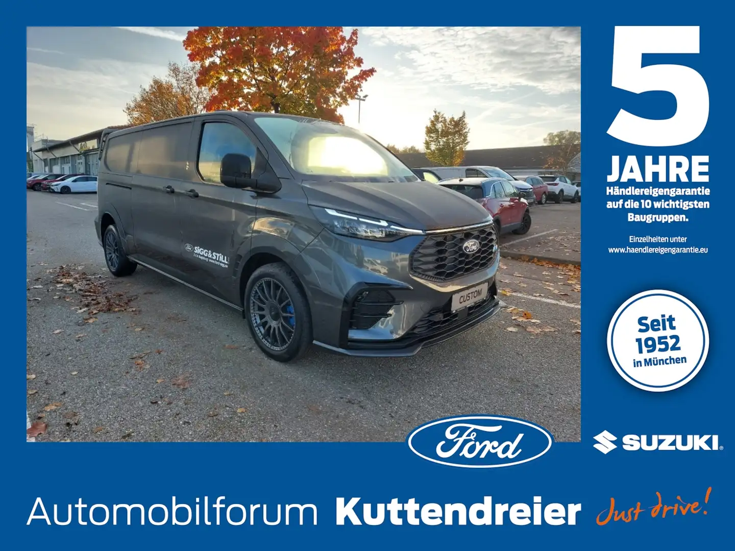 Ford Transit Custom MS-RT 2.0l 320 L1 AWD AHK*B&O*NAVI Gris - 1