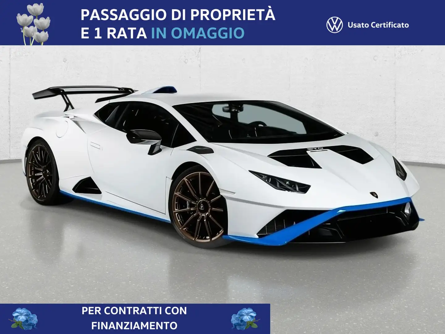 Lamborghini Huracán coupe 5.2 sto 640cv rwd Weiß - 1