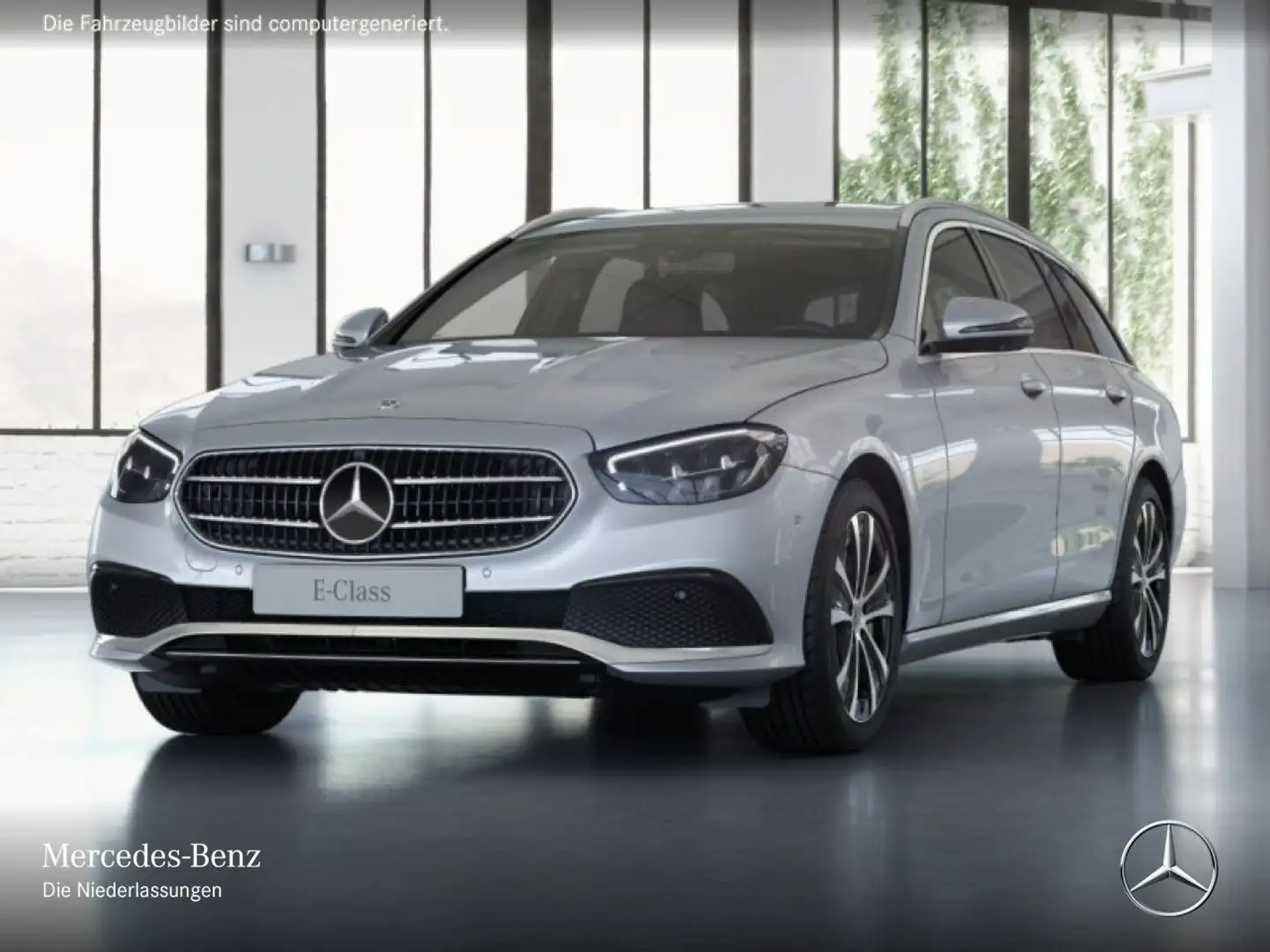 Mercedes-Benz E 300 de T AVANTG+360+AHK+LED+9G Silber - 2