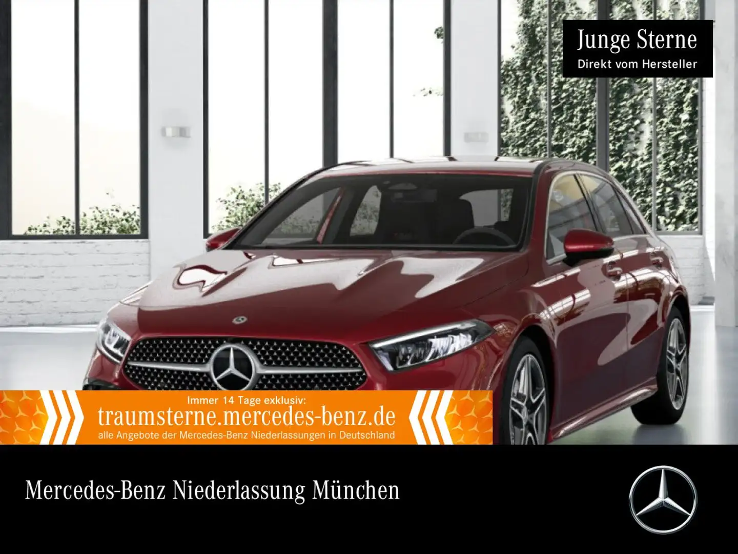 Mercedes-Benz A 250 4M AMG+AHK+LED+KAMERA+TOTW+KEYLESS+8G Rot - 1