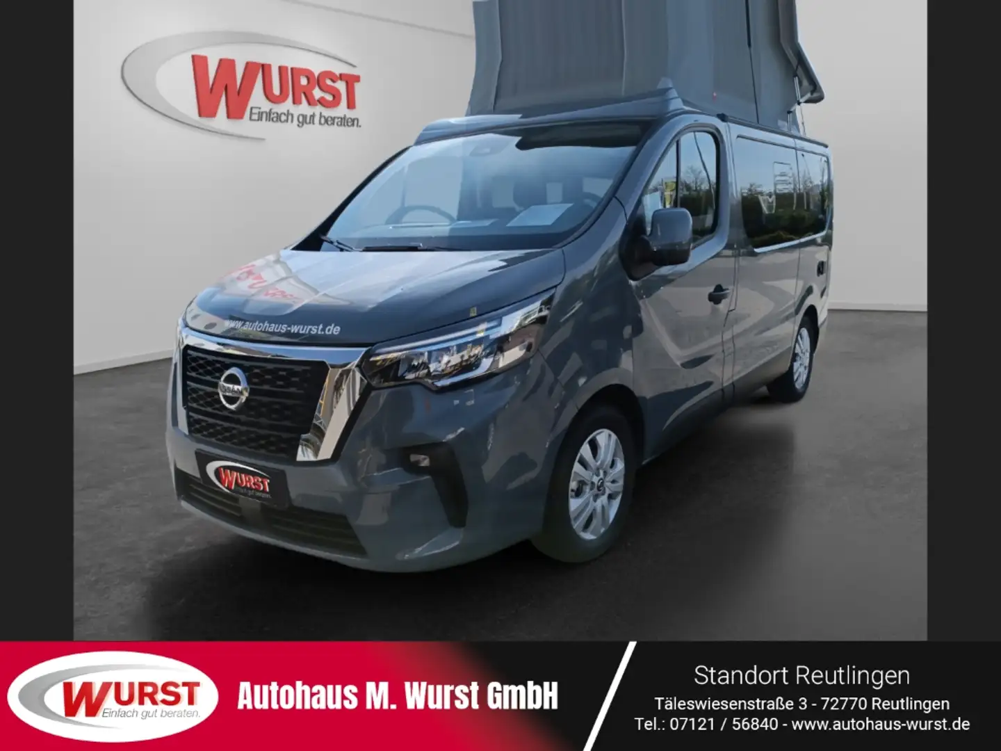 Nissan Primastar L1H1 by Dethleffs Camper Navi LED Apple CarPlay An Grey - 1