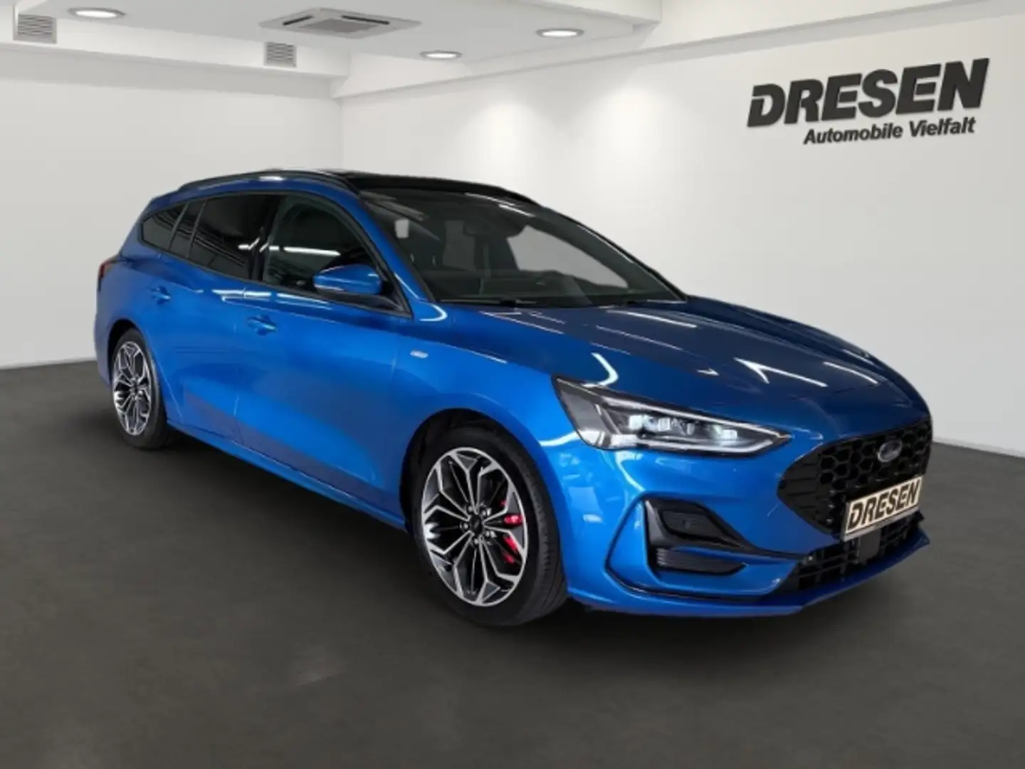 Ford Focus Turnier 1.0 EcoBoost ST-Line X AHK+Panoramadach Bleu - 2