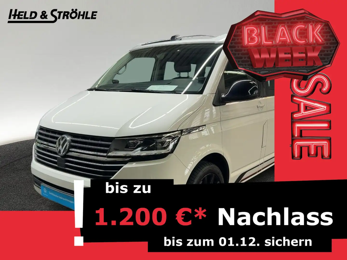 Volkswagen T6.1 California Ocean Edition 2.0TDI 4M AHK STHZ Wit - 1