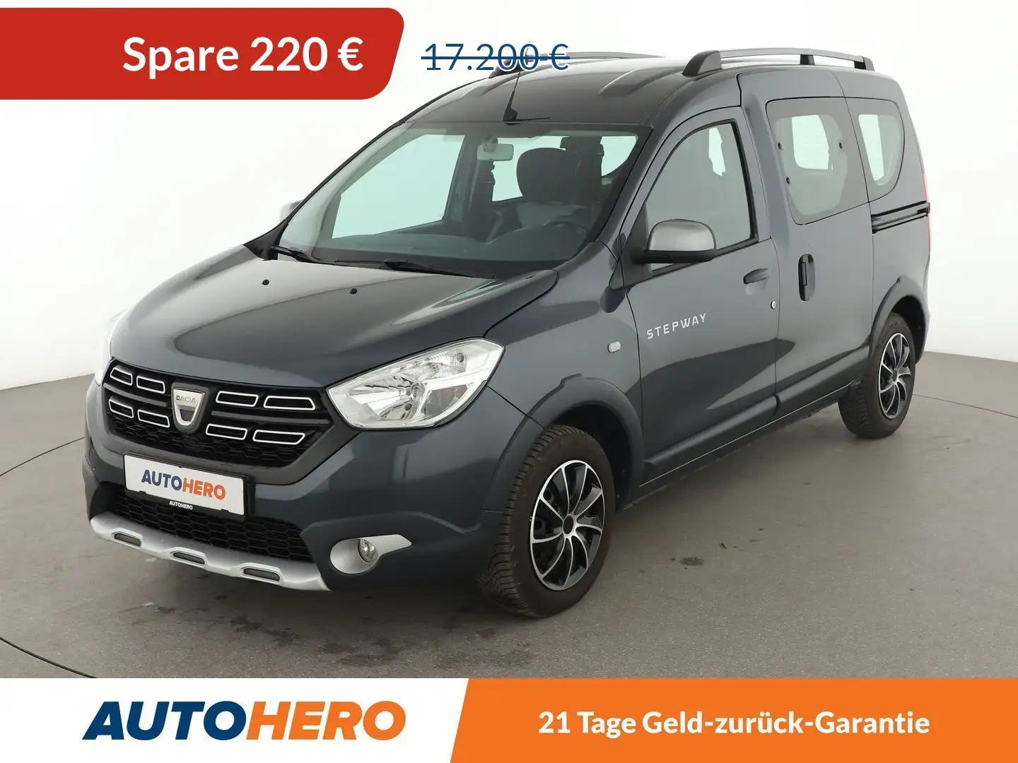 Dacia Dokker 1.3 TCe Stepway Plus*NAVI*CAM*PDC*SHZ*KLIMA* Gris - 1