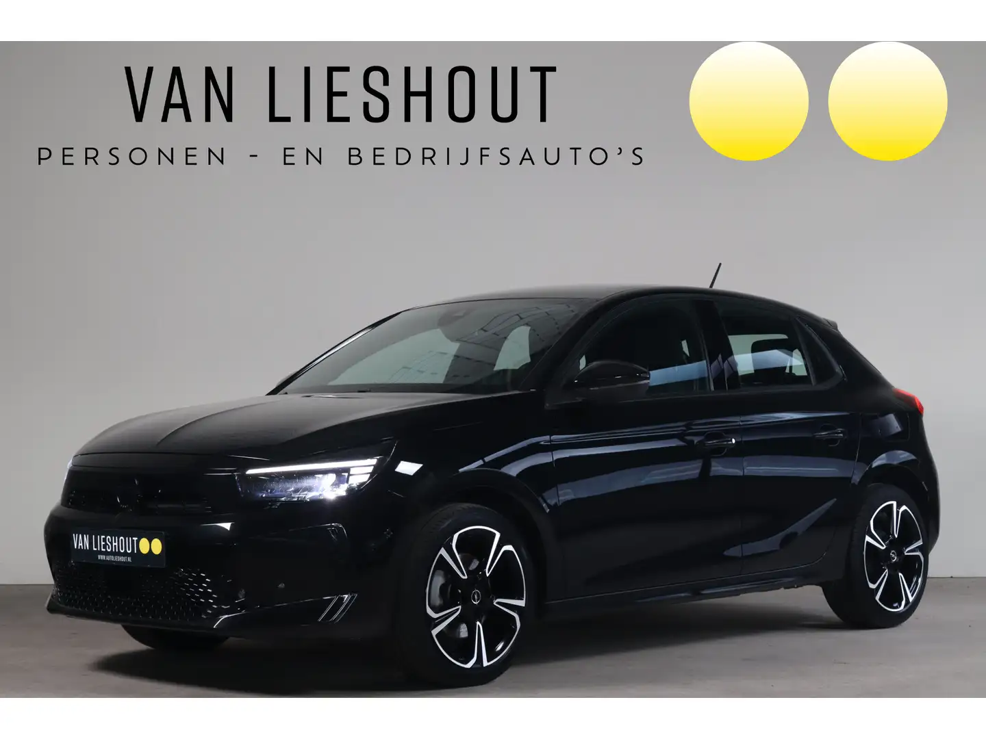 Opel Corsa 1.2 Turbo GS Pano-Dak I Stuur+Stoelverwarming Zwart - 1