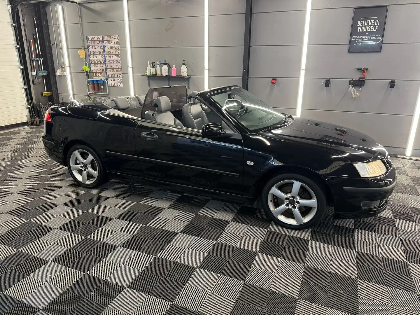 Saab 9-3 Cabriolet 1.9 TiD 16v bj. 2006 198000km Negro - 1