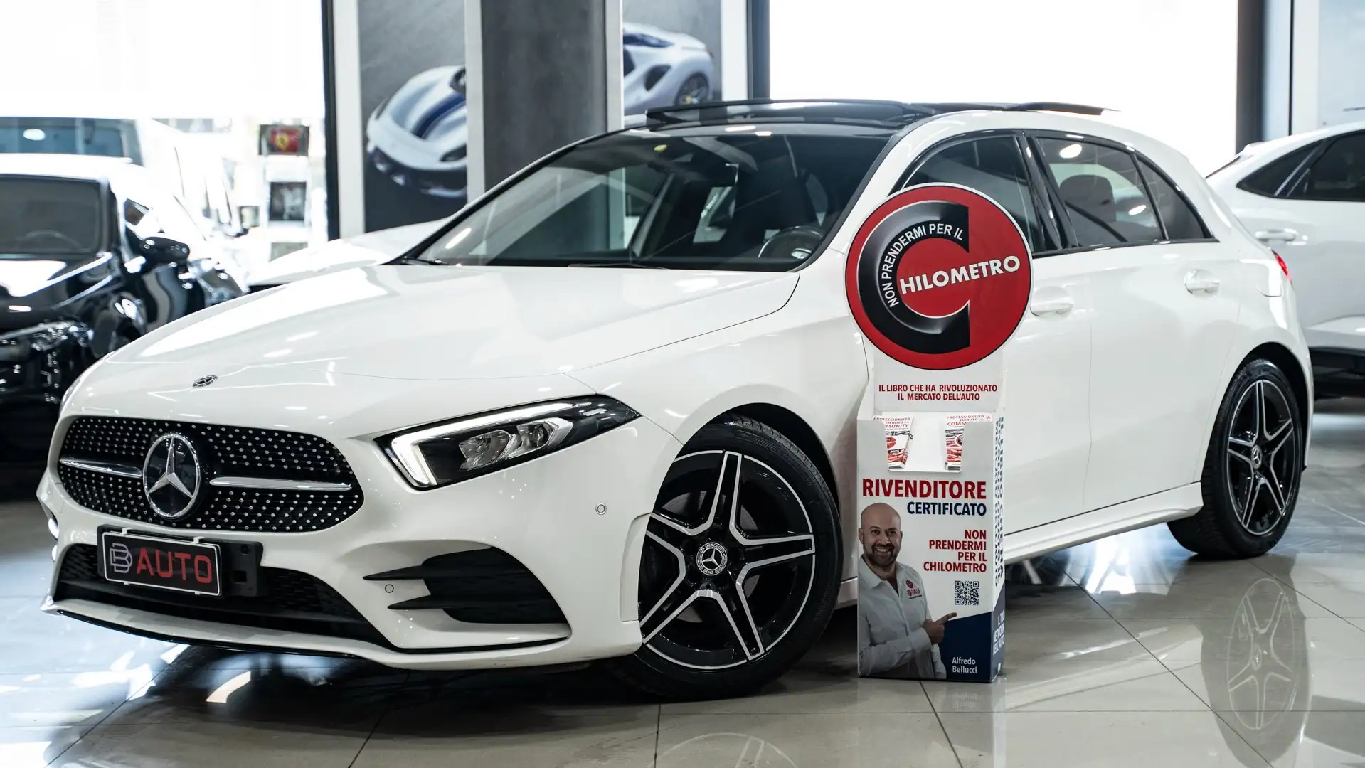 Mercedes-Benz A 180 D PREMIUM PLUS AMG TETTO PACK LUCI XENO NAVI FULL Bianco - 1