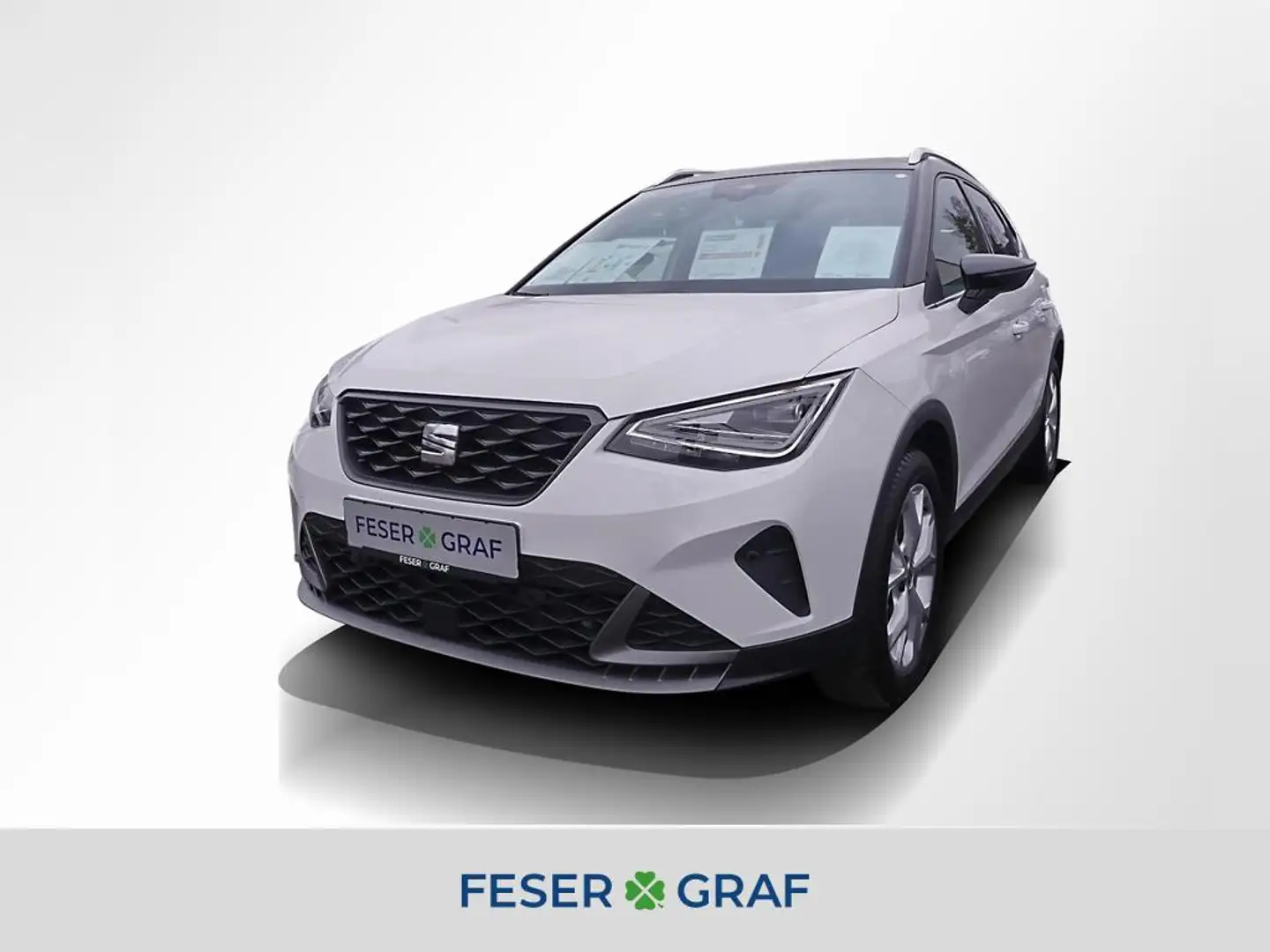 SEAT Arona 1.0 TSI FR DSG ACC AHK LED Navi RüKa Sitzh. Weiß - 1