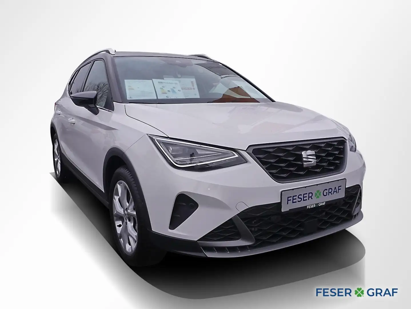 SEAT Arona 1.0 TSI FR DSG ACC AHK LED Navi RüKa Sitzh. Weiß - 2
