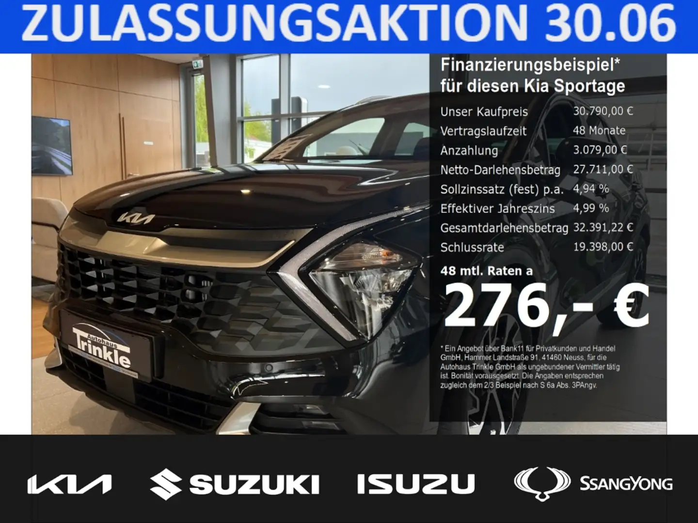 Kia Sportage 160 PS 48V DCT ULTIMATE Navi digitales Cockpit LED Noir - 1