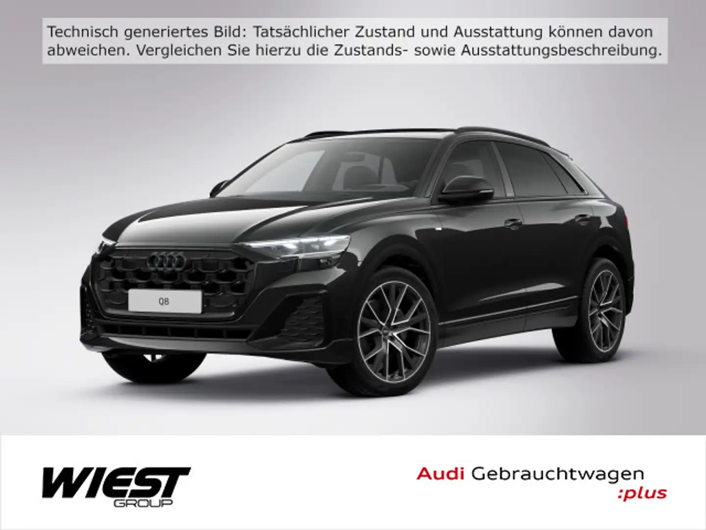 Audi Q8 50 TDI S line qu. tiptr. 360° HUD Matrix-LED Schwarz - 1