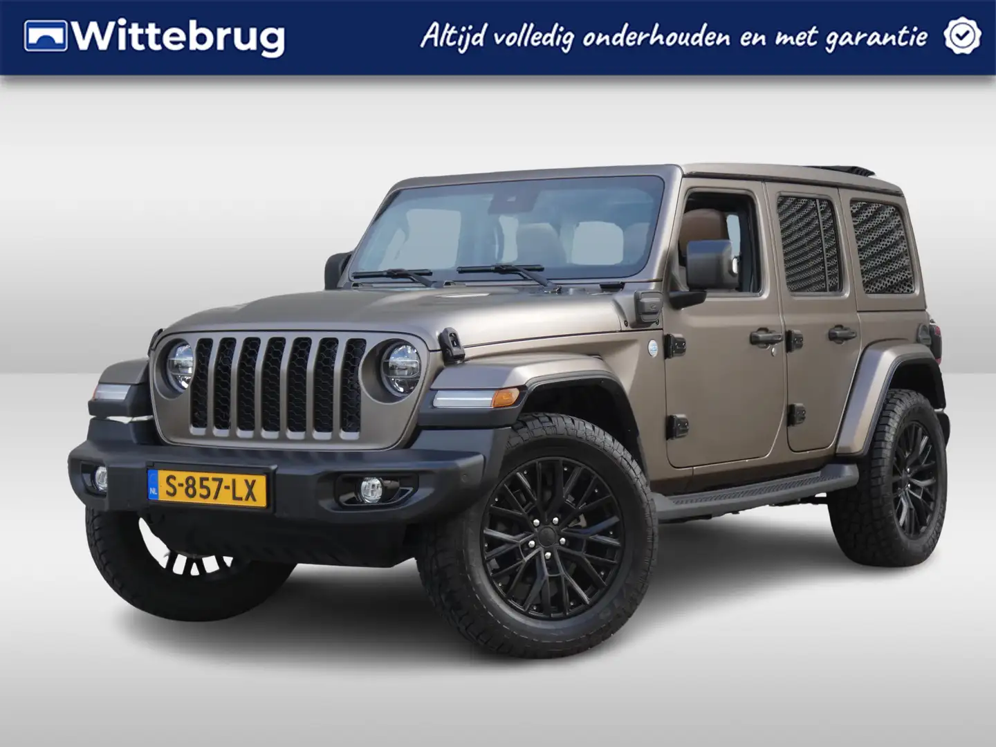 Jeep Wrangler Unlimited 4xe 380PK Sahara SPECIALE WITTEBRUG EDIT Zwart - 1