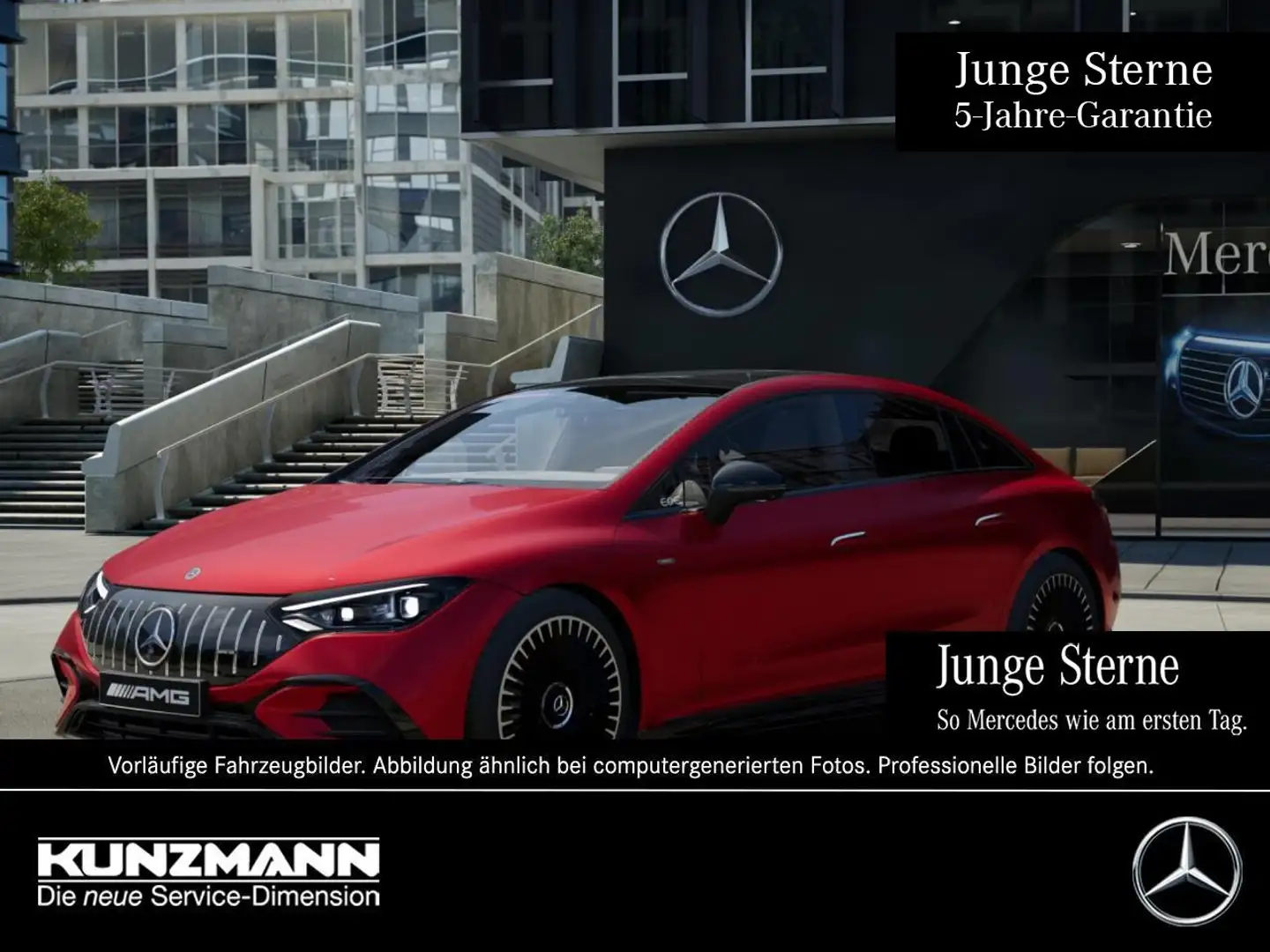 Mercedes-Benz EQE 43 AMG 4M Night Panorama Distronic 360° Rot - 1