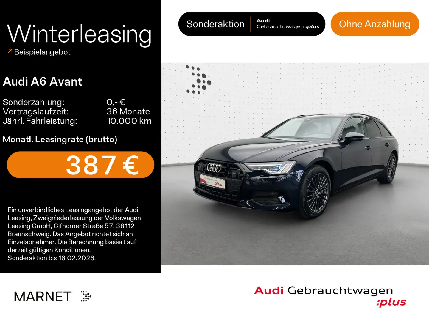 Audi A6 Sport advanced 45 TDI quattro*Navi*Matr Blau - 1