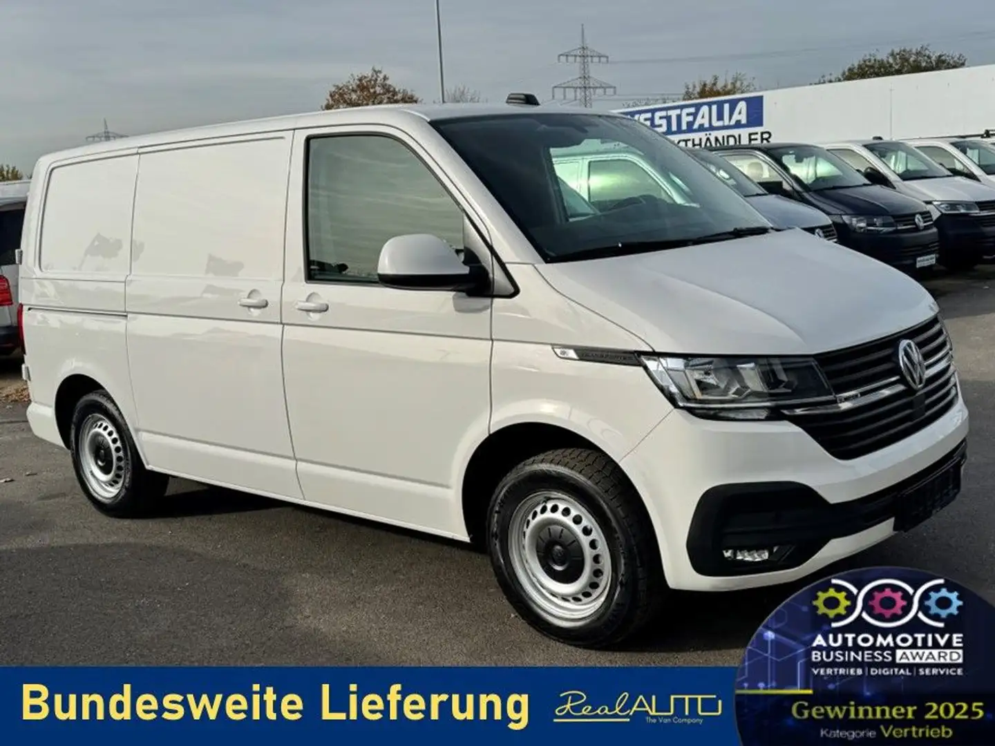 Volkswagen T6 Transporter 6.1 Kasten TDI 4Motion NAVI*Tempo Blanc - 1