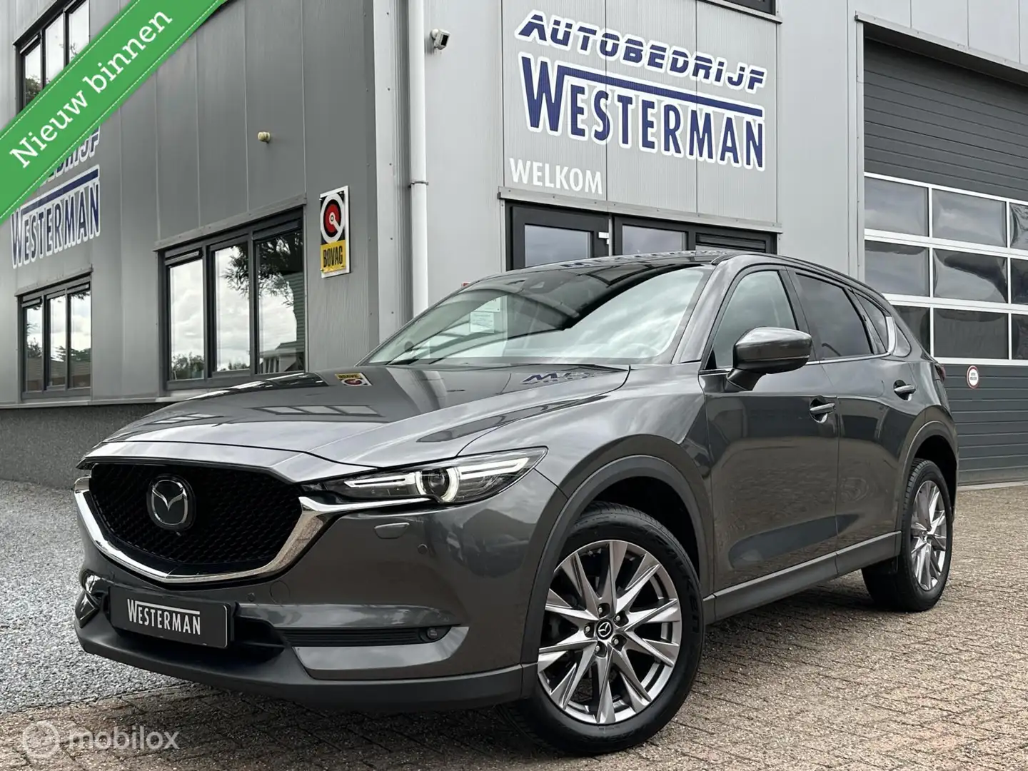 Mazda CX-5 2.0 SkyActiv-G 165Pk Aut Luxury Acc Leer 360º Cam Grijs - 1