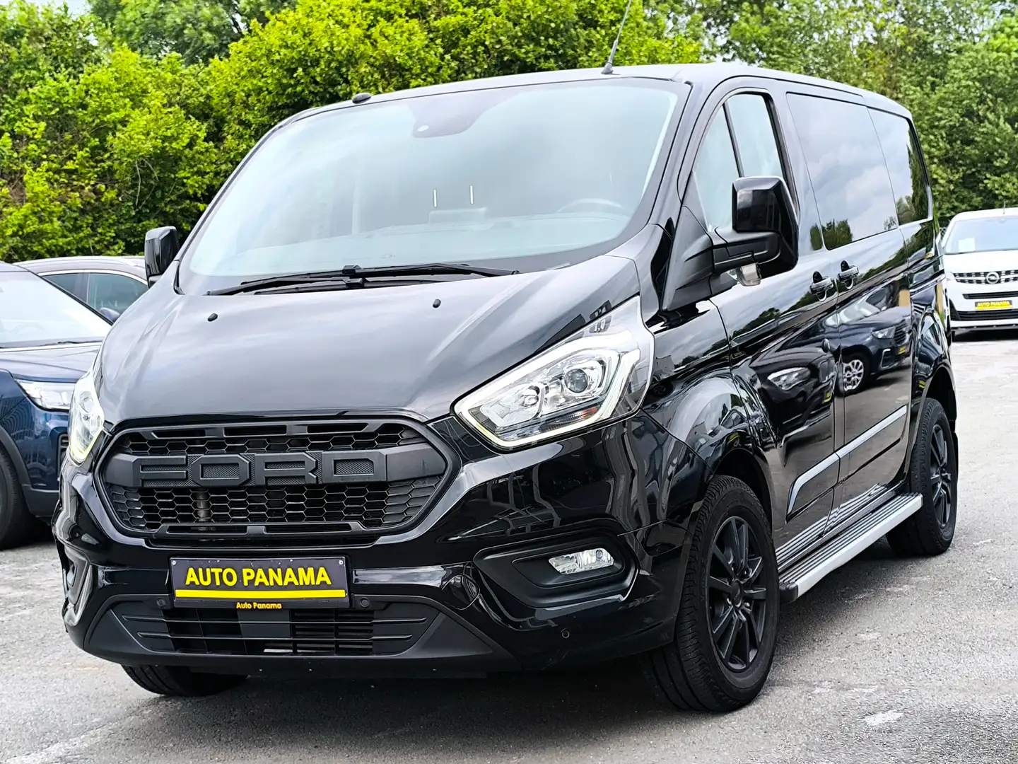 Ford Transit Custom 2.0TDCI 130CV DOUBLE CAB UTILITAIRE 5PL GPS TVAC Zwart - 1