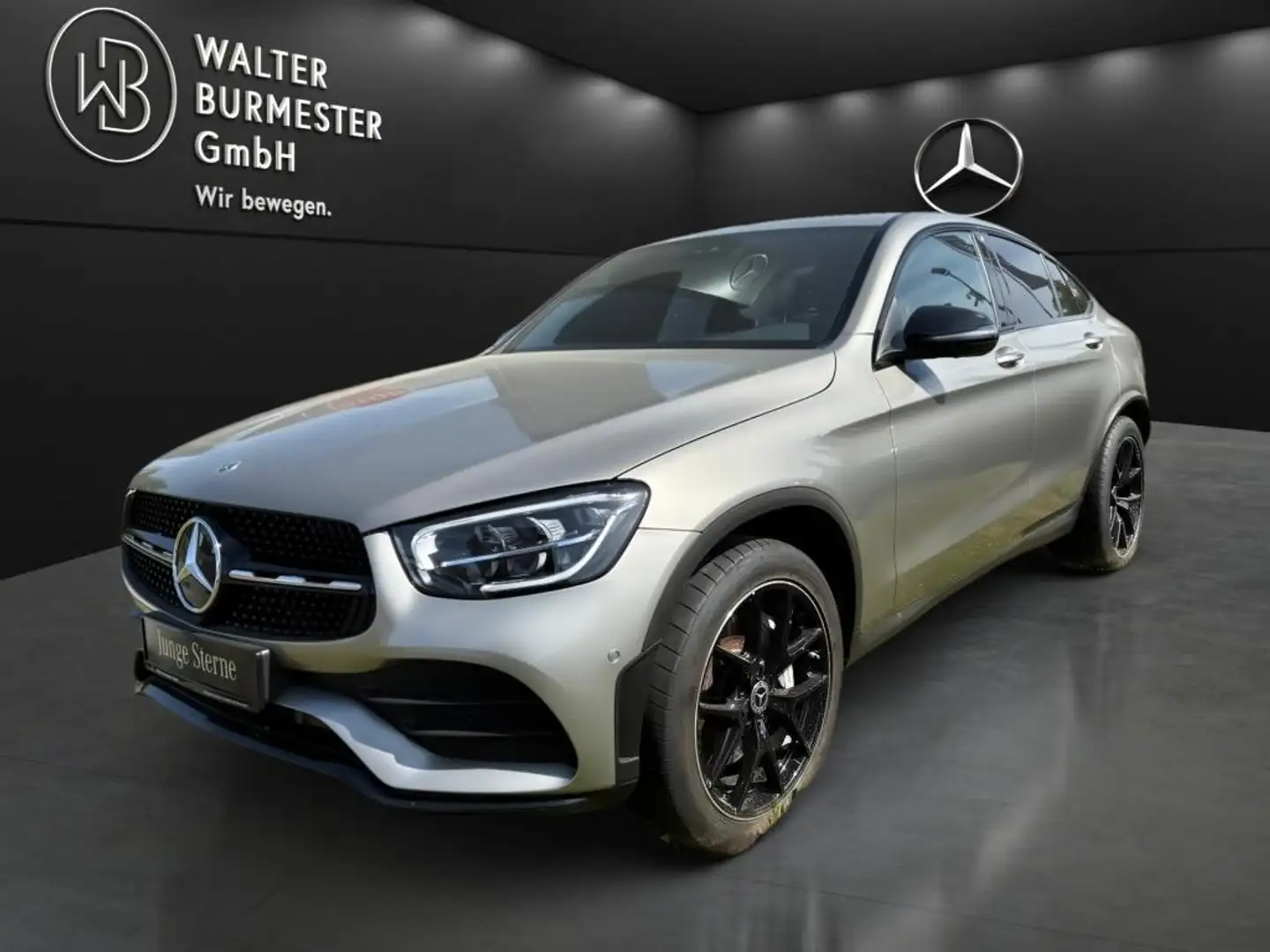 Mercedes-Benz GLC 220 d 4M Coupé AMG+Night+AHK+Navi+MBUX+SHZ Ezüst - 1