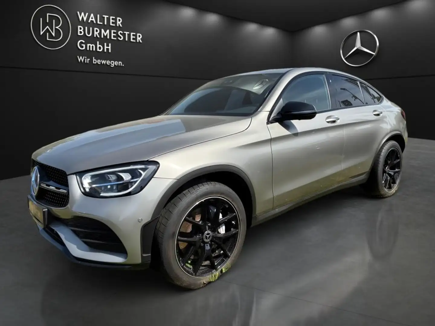 Mercedes-Benz GLC 220 d 4M Coupé AMG+Night+AHK+Navi+MBUX+SHZ Argent - 2