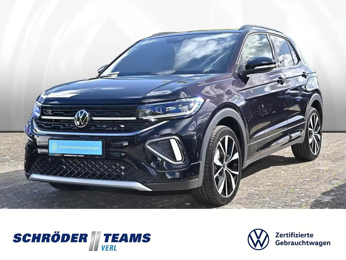 Volkswagen T-Cross 1.0 TSI DSG R-line Zwart - 1