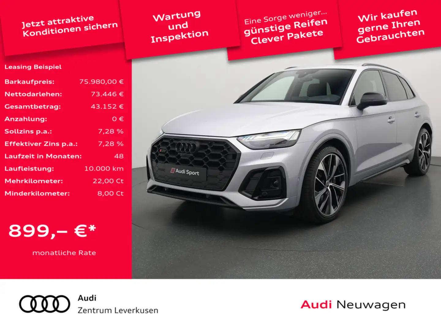 Audi SQ5 TDI MATRIX NAVI VIRT CARPLAY PDC MEMORY SHZ Schwarz - 1