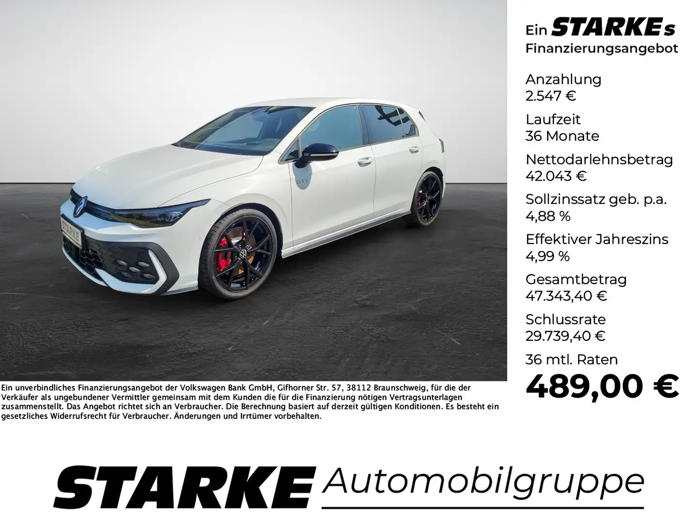 Volkswagen Golf GTI 2.0 TSI DSG Blanco - 1