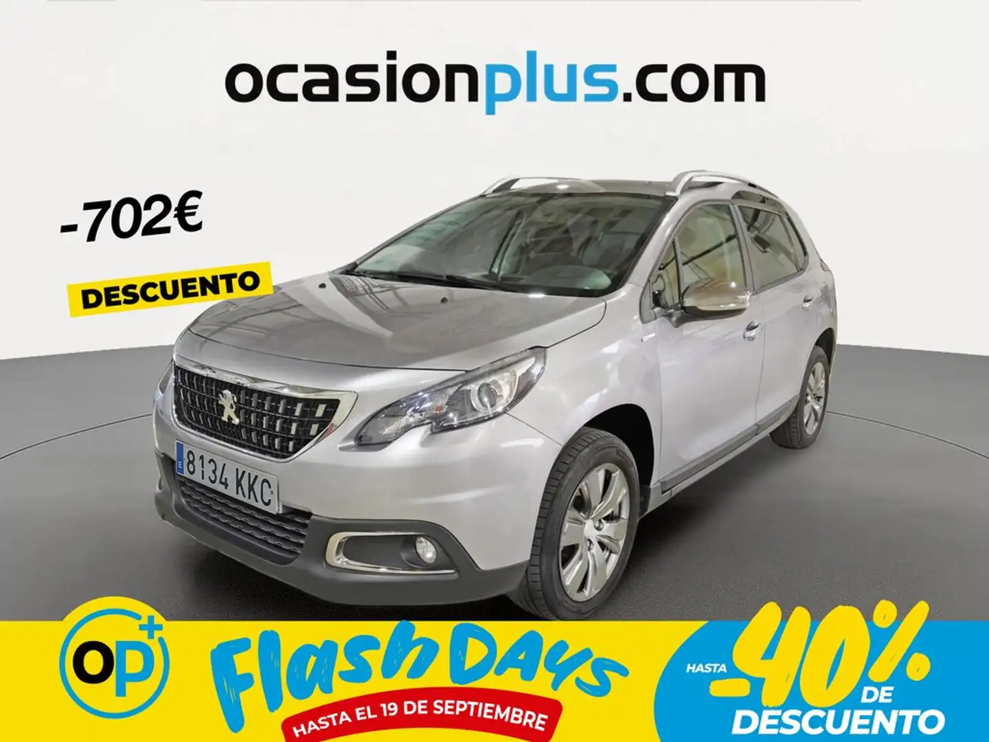 Peugeot 2008 1.2 PureTech Style 82 Gris - 1