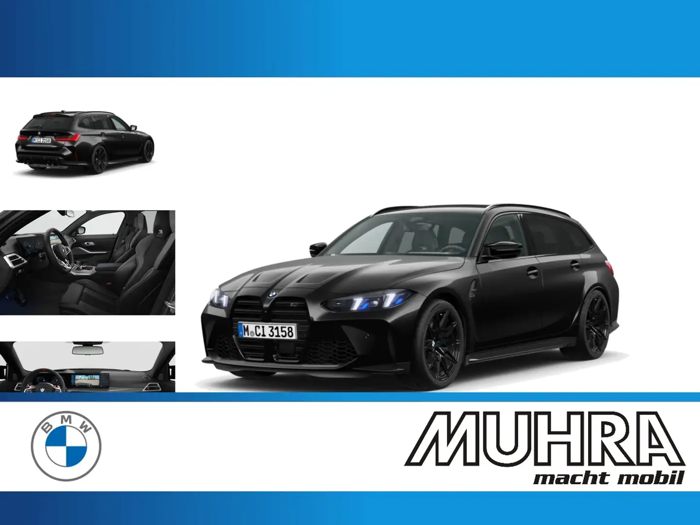 BMW M3 Competion xDrive Touring FACELIFT DA Prof HUD Zwart - 1