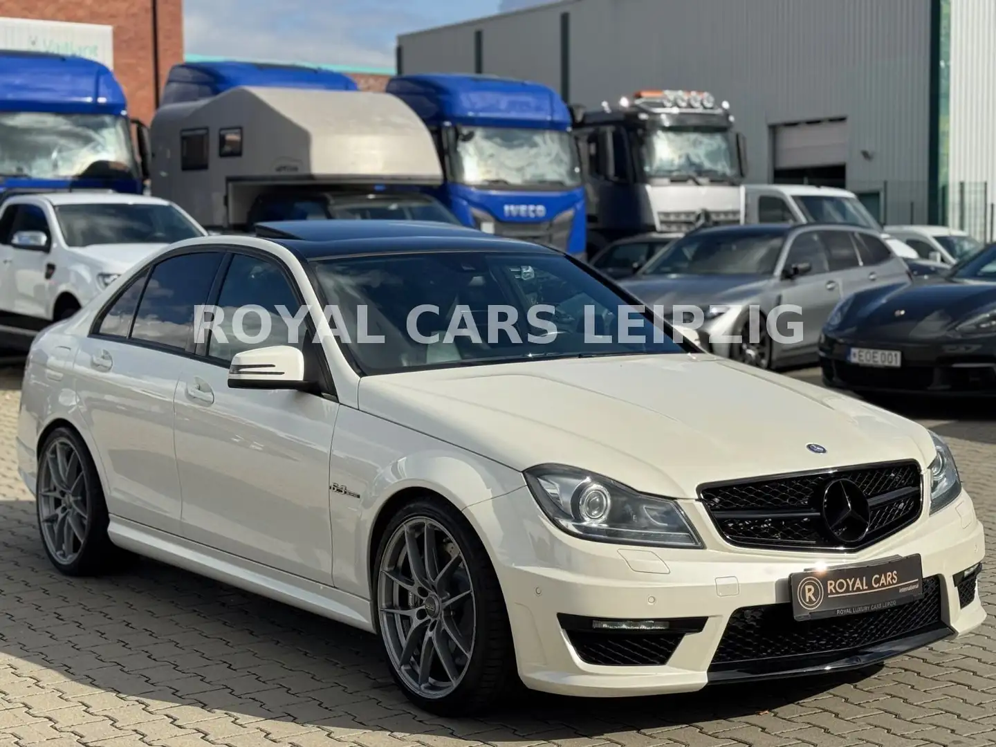 Mercedes-Benz C 63 AMG |Driverspack|Led|DEU FZG|Scheckheft b.MB Weiß - 1