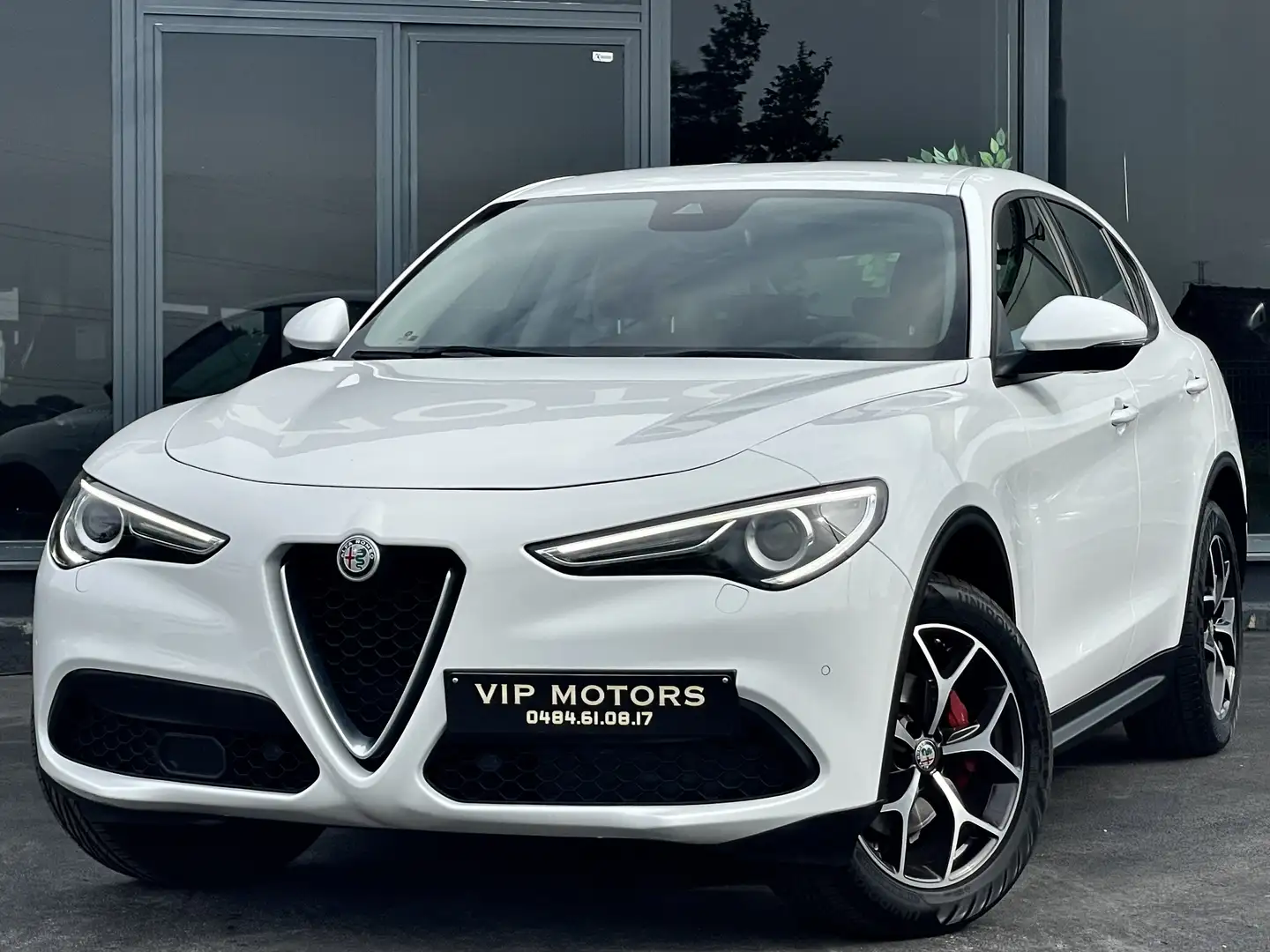 Alfa Romeo Stelvio 2.0 T AWD // Q4 // FULL OPTIONS // CARNET COMPLET Wit - 2