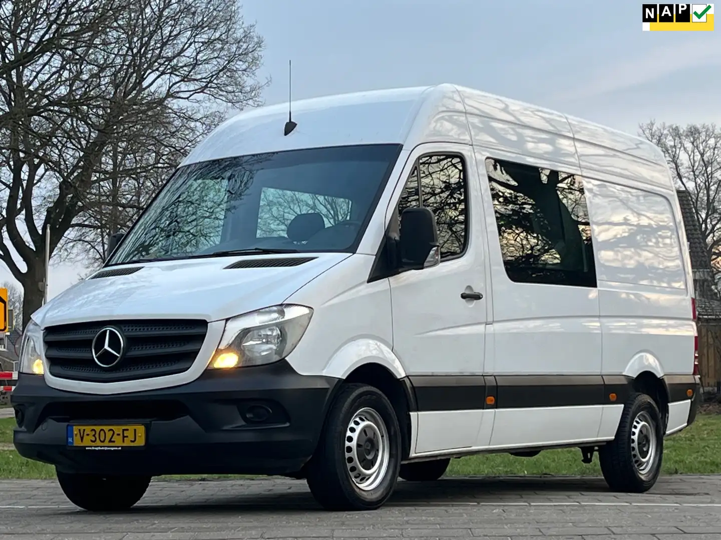 Mercedes-Benz Sprinter 314 2.2 CDI 366 HD DC EURO 6|AUTOMAAT|DUBBELCABINE Blanco - 1
