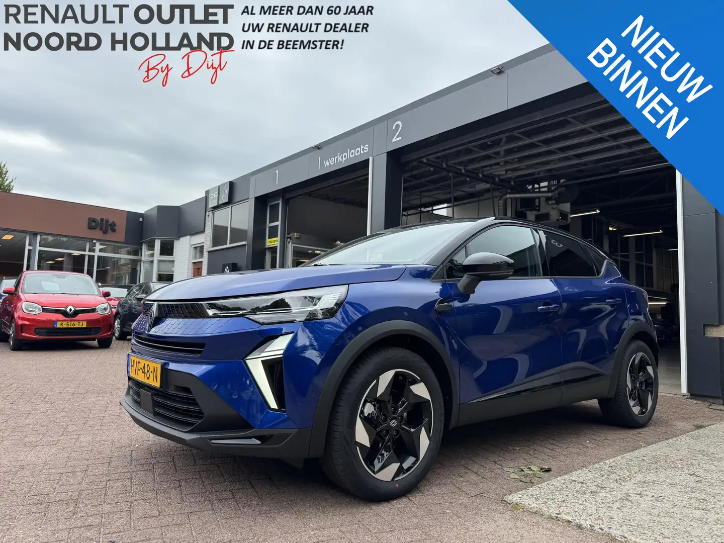Renault Captur 1.6 E-Tech full hybrid 145 techno+Pack Winter!! Blauw - 1