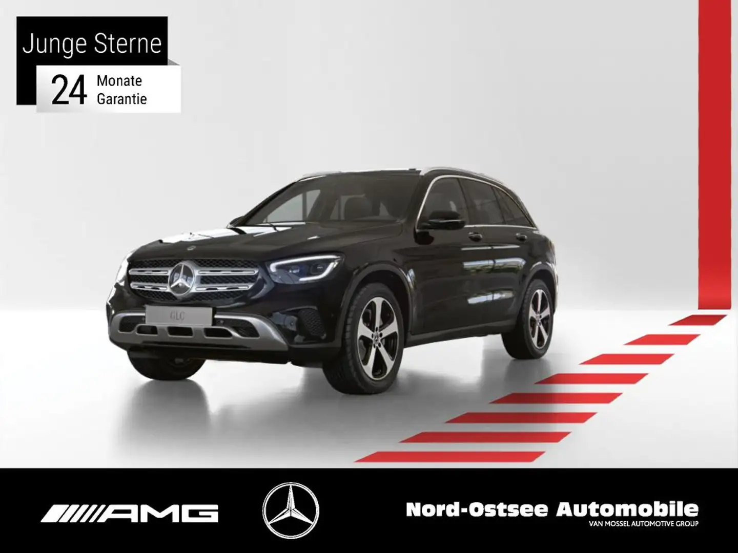 Mercedes-Benz GLC 200 d 4M NAVI LED PANO AHK MEMORY 360° SHZ Zwart - 1